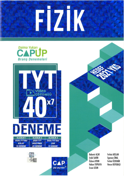 TYT Fizik 40x7 Deneme YKS Fotokopi