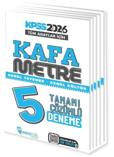 2026 KPSS Genel Yetenek Genel Kültür Kafametre 5 Deneme Çözümlü Hoca Kafası Yayınları YKS Fotokopi