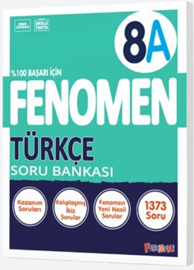 8. Sınıf Türkçe A Fenomen Soru Bankası Fenomen Kitap YKS Fotokopi