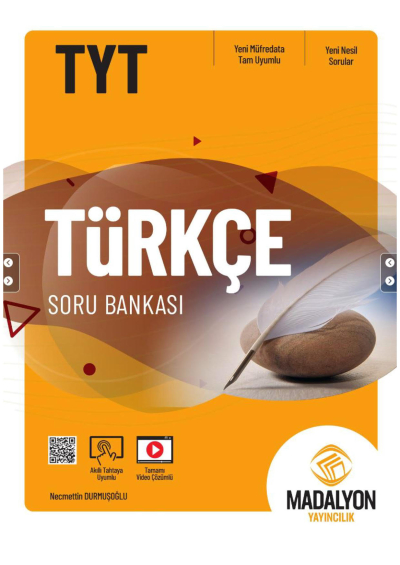 TYT Türkçe Soru Bankası Madalyon Yayınları YKS Fotokopi