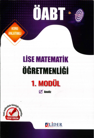 LİSE MATEMATİKÖĞRETMENLİĞİ 1. MODÜL (ANALİZ) KONU ANLATIM YKS Fotokopi