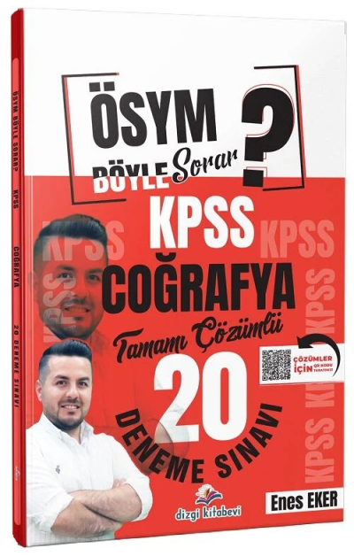KPSS Coğrafya ÖSYM Böyle Sorar 20 Deneme Çözümlü Dizgi Kitap Yayınları YKS Fotokopi