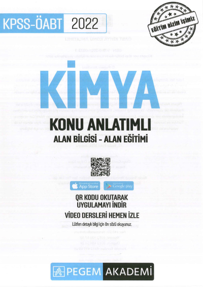 KİMYA KONU ANLATIMLI ALAN BİLGİSİ- ALAN EĞİTİMİ YKS Fotokopi