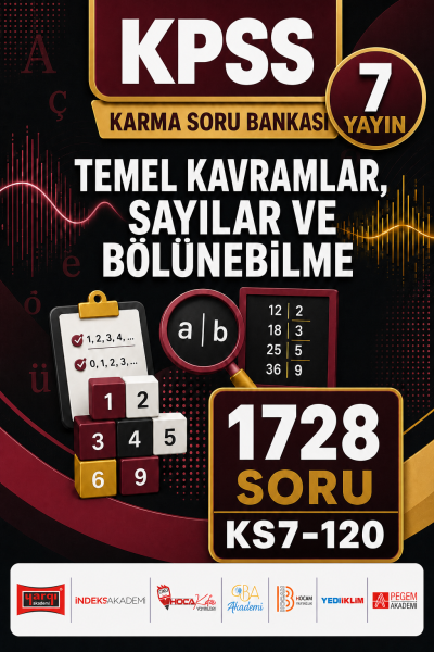 Temel Kavramlar, Sayılar ve Bölünebilme 7 Yayın 1728 Soru YKS Fotokopi