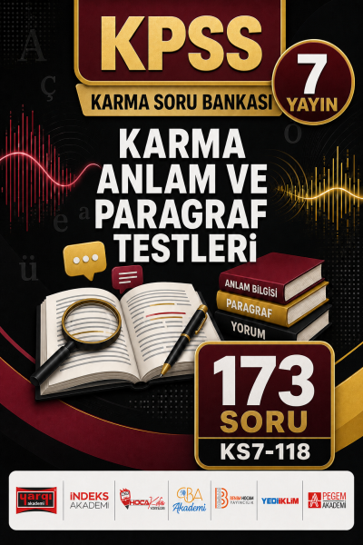 Karma Anlam ve Paragraf Testleri 7 Yayın 173 Soru