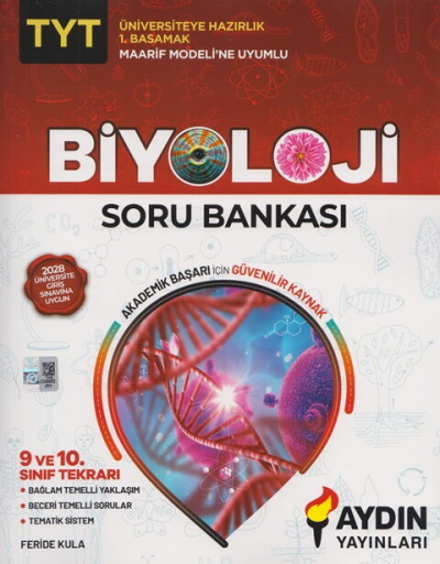 TYT Biyoloji Maarif Model 1. Basamak Soru Bankası Aydın Yayınları YKS Fotokopi