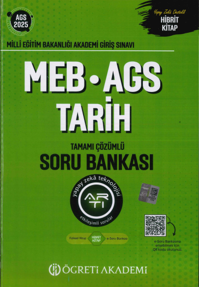 2025 MEB-AGS Tarih Soru Bankası Çözümlü Öğreti Akademi Yayınları YKS Fotokopi