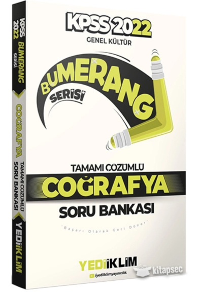2022 KPSS Genel Kültür Bumerang Coğrafya Tamamı Çözümlü Soru Bankası YKS Fotokopi
