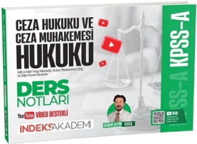 KPSS A Grubu Ceza Hukuku ve Ceza Muhakemesi Hukuku Video Ders Notları Kerem Çetin Tekeş İndeks Akademi Yayıncılık YKS Fotokopi