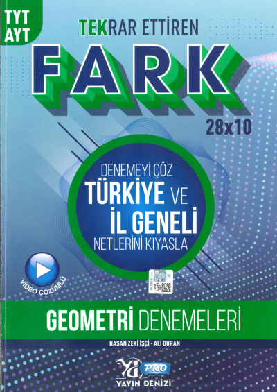YKS TYT AYT PRO FARK DENEME GEOMETRİ 28X10 YKS Fotokopi
