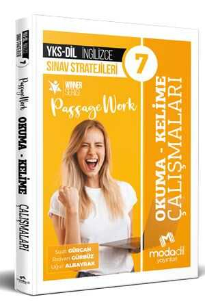 YKS Dil İngilizce Sınav Stratejileri 7 Okuma Kelime Çalışmaları Modadil Yayınları YKS Fotokopi