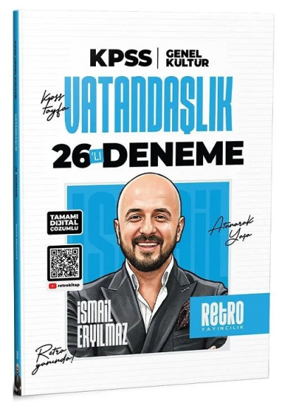 2026 KPSS Genel Kültür Vatandaşlık 26'lı Deneme Retro Yayıncılık YKS Fotokopi