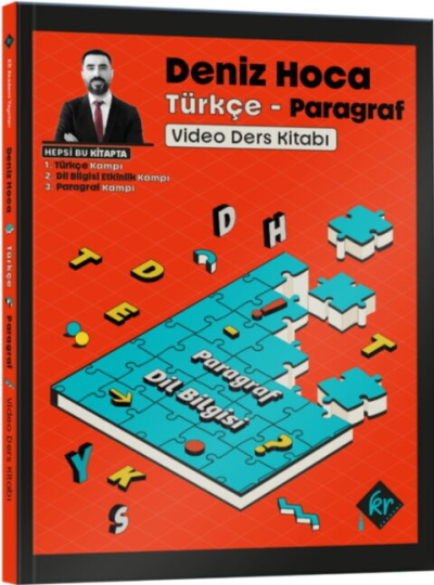 Deniz Hoca Tüm Sınavlar İçin Türkçe Video Ders Kitabı KR Akademi Yayınları YKS Fotokopi