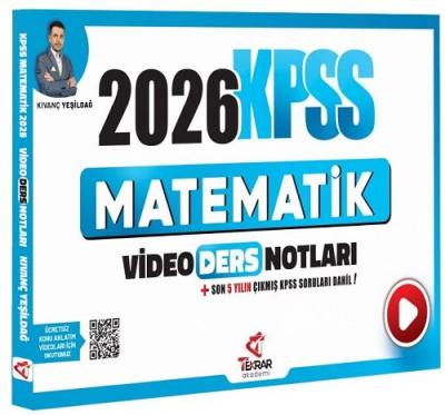 2026 KPSS Matematik Video Ders Notları Tekrar Akademi Yayınları YKS Fotokopi