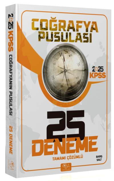 2025 KPSS Coğrafya Pusulası Tamamı Çözümlü 25 Deneme CBA Akademi YKS Fotokopi