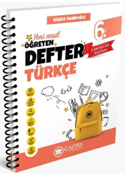 6. Sınıf Türkçe Yeni Nesil Öğreten Defter Çanta Yayınları YKS Fotokopi