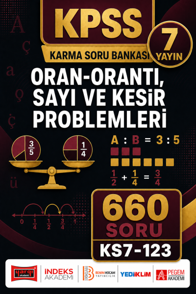 Oran-Orantı, Sayı ve Kesir Problemleri 7 Yayın 660 Soru