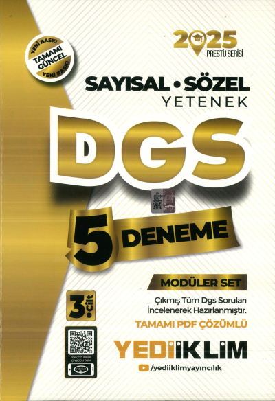 YEDİİKLİM DGS 5 DENEME 2025 YKS Fotokopi