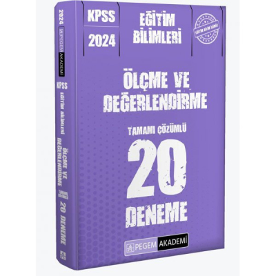 ÖLÇME VE DEĞERLENDİRME 20 DENEME TAMAMI ÇÖZÜMLÜ YKS Fotokopi