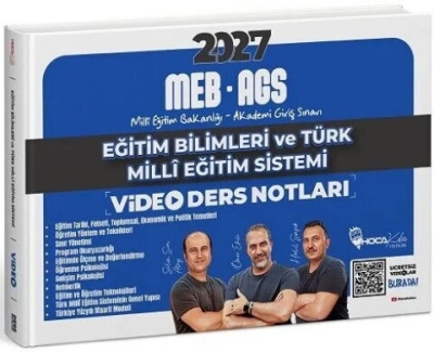 MEB-AGS Eğitim Bilimleri ve Türk Milli Eğitim Sistemi Video Ders Notları - Ömer Ekici Hoca Kafası Yayınları YKS Fotokopi