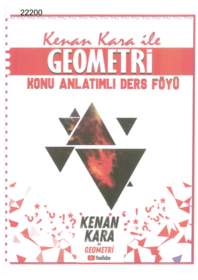 Kenan Kara İle Geometri 2022 Güncel Baskı #2022 Tayfa KONU ANLATIMLI DERS FÖYÜ YKS Fotokopi
