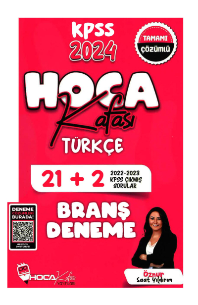 2024 KPSS Türkçe 21+2 Deneme Video Çözümlü Hoca Kafası Yayınları YKS Fotokopi
