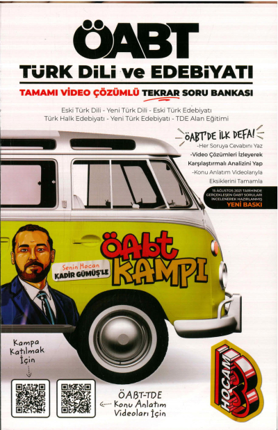 ÖABT KAMPI TAMAMI VİDEO ÇÖZÜMLÜ SORU BANKASI YKS Fotokopi