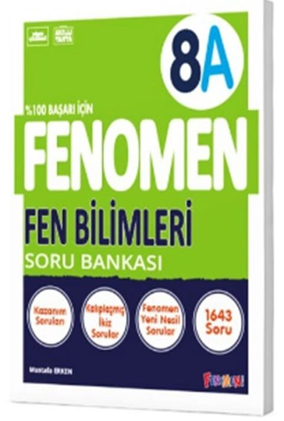 8. Sınıf Fen Bilimleri A Fenomen Soru Bankası Fenomen Kitap YKS Fotokopi