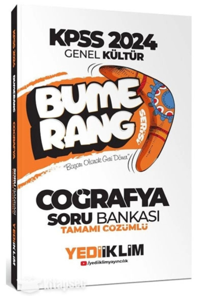 2024 KPSS Coğrafya Bumerang Soru Bankası Çözümlü Yediiklim Yayınları YKS Fotokopi