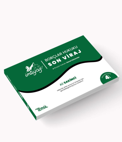 İmtiyaz Borçlar Hukuku 'Son Viraj' Genel Hükümler Ali Sakinci Ağustos 2024 YKS Fotokopi