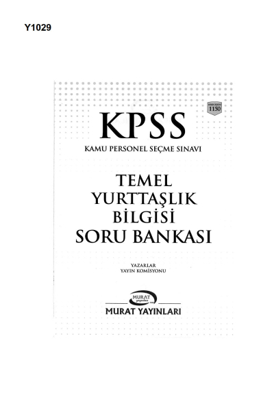 KPSS VATANDAŞLIK SORU BANKASI ÇÖZÜMLÜ YKS Fotokopi