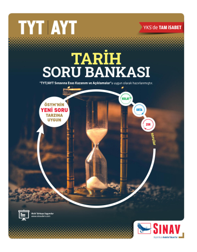 TYT AYT Tarih Soru Bankası Sınav Yayınları YKS Fotokopi
