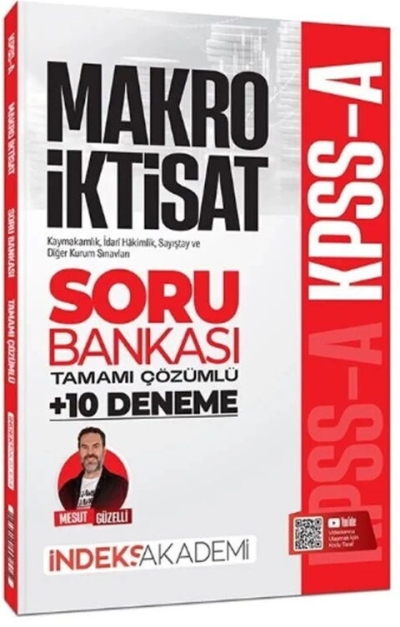 KPSS A Grubu Makro İktisat Soru Bankası ve 10 Deneme Çözümlü Mesut Güzelli İndeks Akademi Yayıncılık YKS Fotokopi