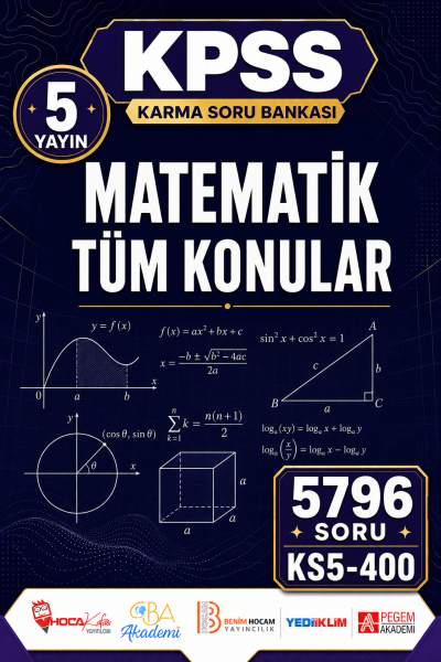 MATEMATİK TÜM KONULAR 5 Yayın 5796 Soru YKS Fotokopi