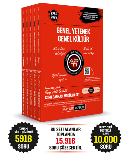 2025 KPSS Genel Yetenek Genel Kültür Tamamı Çözümlü Soru Bankası MATEMATİK YKS Fotokopi