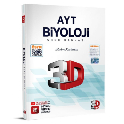 3D Yayınları Ayt Biyoloji Soru Bankası YKS Fotokopi