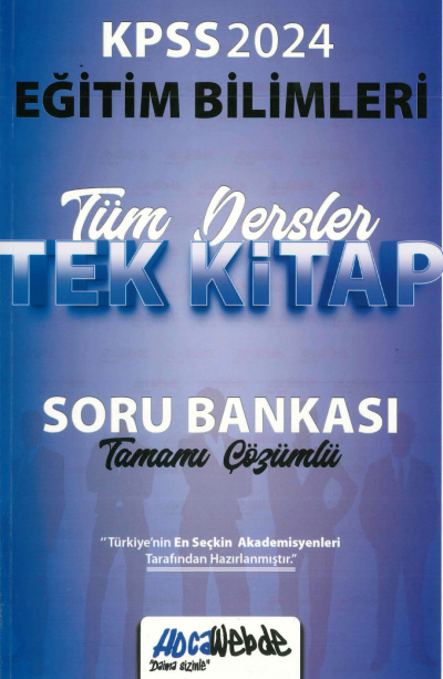 EĞİTİM BİLİMLERİ TÜM DERSLER TEK KİTAP TAMAMI ÇÖZÜMLÜ SORU BANKASI YKS Fotokopi