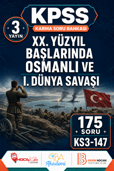 XX. Yüzyıl Başlarında Osmanlı ve I. Dünya Savaşı 3 Yayın 175 Soru (Benim Hocam - CBA - Hoca Kafası Yayınları)
