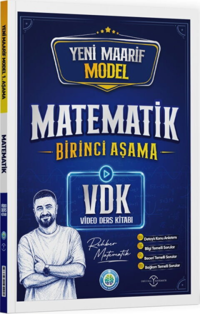 Maarif 1. Aşama Matematik Video Ders Kitabı Rehber Matematik YKS Fotokopi