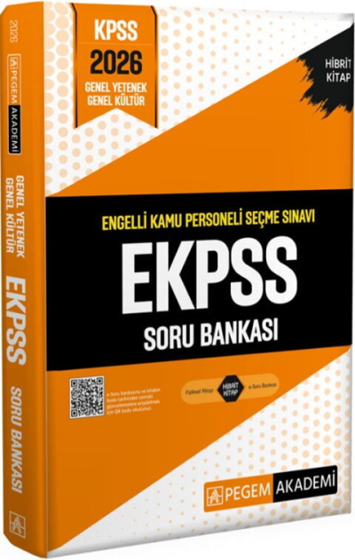 2026 E-KPSS Engelli Kamu Personeli Seçme Sınavı Soru Bankası Pegem Akademi Yayıncılık YKS Fotokopi