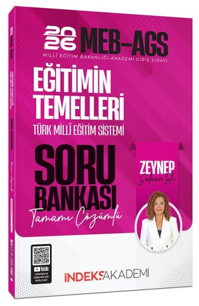 2026 MEB-AGS Eğitimin Temelleri ve Türk Milli Eğitim Sistemi Soru Bankası Çözümlü İndeks Akademi Yayıncılık YKS Fotokopi