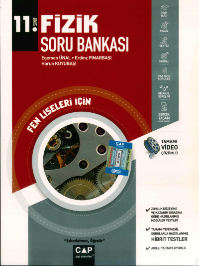 11. Sınıf Fen Lisesi Fizik Soru Bankası Çap Yayınları YKS Fotokopi