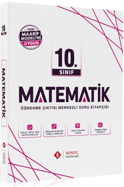 10. Sınıf Matematik Maarif Modele Uygun Modüller Set Sonuç Yayınları YKS Fotokopi