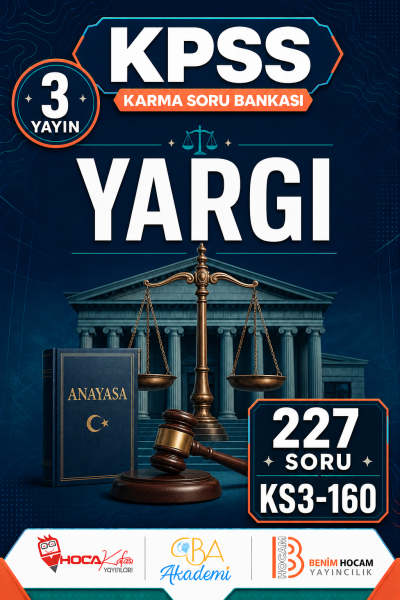 Yargı 3 Yayın 227 Soru (Benim Hocam - CBA - Hoca Kafası Yayınları) YKS Fotokopi