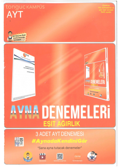 AYT Ayna Denemeleri Eşit Ağırlık YKS Fotokopi