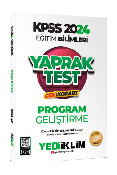2024 KPSS Eğitim Bilimleri Program Geliştirme Çek Kopart Yaprak Test YKS Fotokopi