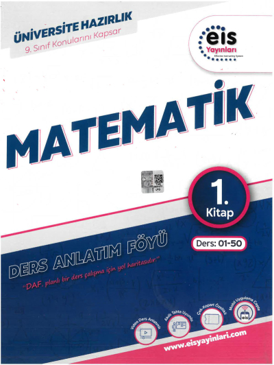 EİS Daf Matematik 1. Kitap Ders:01-50 9. Sınıf Konularını Kapsar YKS Fotokopi