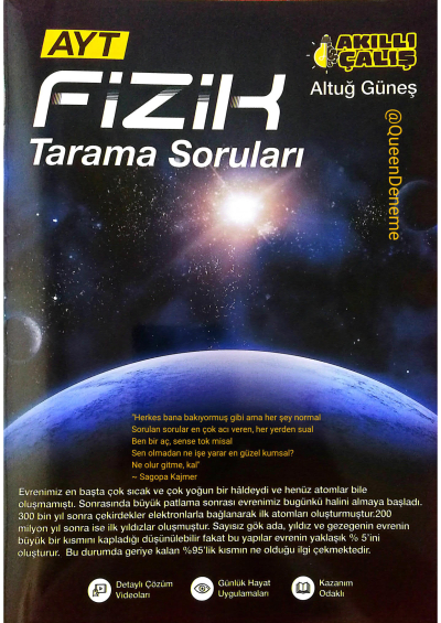 Altuğ Güneş AYT Fizik Deneme YKS Fotokopi
