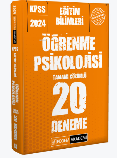 ÖĞRENME PSİKOLOJİSİ 20 DENEME TAMAMI ÇÖZÜMLÜ YKS Fotokopi