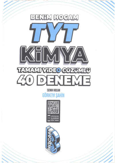 TYT Kimya Tamamı Video Çözümlü 40 Deneme Sınavı YKS Fotokopi